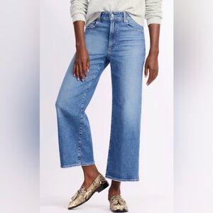 Paige Sasha High Rise Wide Leg Ankle Jeans
